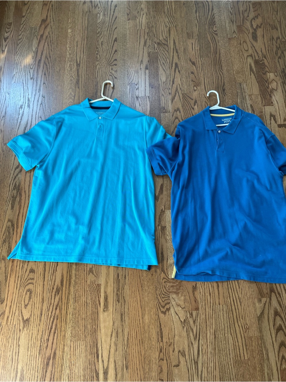 Saddlebred Men's Polo Duo in Teal and Royal Blue